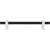 Jeffrey Alexander, Larkin 2, 6 5/16" (160mm) Bar Pull, Matte Black with Polished Chrome - alt image 4