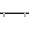 Jeffrey Alexander, Larkin 2, 6 5/16" (160mm) Bar Pull, Matte Black with Satin Nickel - alt image 1