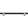 Jeffrey Alexander, Larkin 2, 6 5/16" (160mm) Bar Pull, Matte Black with Satin Nickel - alt image 3