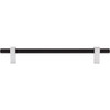 Jeffrey Alexander, Larkin 2, 7 9/16" (192mm) Bar Pull, Matte Black with Polished Chrome - alt image 1