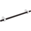 Jeffrey Alexander, Larkin 2, 7 9/16" (192mm) Bar Pull, Matte Black with Polished Chrome - alt image 2