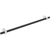 Jeffrey Alexander, Larkin 2, 12" (305mm) Bar Pull, Matte Black with Polished Chrome - alt image 2