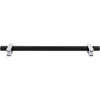 Jeffrey Alexander, Larkin 2, 12" (305mm) Bar Appliance Pull, Matte Black with Polished Chrome - alt image 3