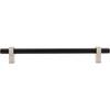 Jeffrey Alexander, Larkin 2, 12" (305mm) Bar Appliance Pull, Matte Black with Satin Nickel - alt image 1