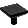 Elements, Walker 1, 1 5/8" Square Knob, Matte Black