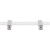 Jeffrey Alexander, Spencer, 3 3/4" (96mm) Bar Pull, Clear with Polished Chrome - alt image 3