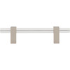 Jeffrey Alexander, Spencer, 3 3/4" (96mm) Bar Pull, Clear with Satin Nickel - alt image 4