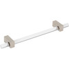 Jeffrey Alexander, Spencer, 6 5/16" (160mm) Bar Pull, Clear with Satin Nickel - alt image 2