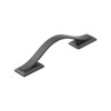 Belwith Hickory, Dover, 3" Curved Pull, Matte Black