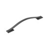 Belwith Hickory, Dover, 6 5/16" (160mm) Curved Pull, Matte Black