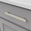 Belwith Hickory, Maven, 3" Bar Pull, Satin Nickel - installed