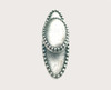 Emenee, Prestige Collection, Medici, Oval Beaded Pull with Backplate