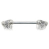 Edgar Berebi, Urban Metro, Rivoli, 3" Straight Pull, Burnish Silver Plate - alt image 2