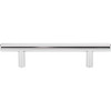 Elements, Naples, 3 3/4" (96mm), 6 1/8" Total Length Bar Pull, Polished Chrome - alternate view