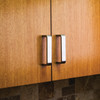 Elements, Asher, 6 5/16" (160mm) Center Pull, Satin Nickel - installed