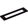 Top Knobs, Lynwood, Hollin, 3 3/4" (96mm) Pull Backplate, Flat Black - alt view