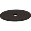 Top Knobs, Sanctuary, 1 1/2" Oval Knob Backplate, Flat Black