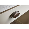 Top Knobs, Dakota, 2 9/16" Cup Pull, Flat Black - installed 1