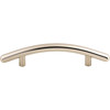 Top Knobs, Nouveau, Curved, 3 3/4" (96mm) Curved Bar Pull, Polished Nickel