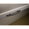 Top Knobs, Nouveau, Curved, 6 5/16" (160mm) Curved Bar Pull, Polished Nickel - installed