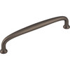 Top Knobs, Dakota, Charlotte, 6" Straight Pull, Ash Gray - alt view