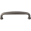 Top Knobs, Dakota, Charlotte, 4" (102mm) Straight Pull, Ash Gray