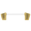 Edgar Berebi, Urban Metro, Rivoli II, 4" Straight Pull, Clear with Museum Gold