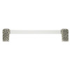 Edgar Berebi, Urban Metro, Via Veneto II, 10" Back to Back Set, Clear with Burnish Silver Plate