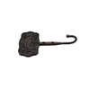 Buck Snort Lodge, Hooks, Trout Scene 6" Wall Hook, Oil Rubbed Bronze - side view