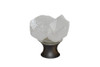 Gemstone Hardware, Double Crystal Quartz Points, Cabinet Knob, Matte Black