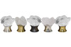 Gemstone Hardware, Double Crystal Quartz Points, Cabinet Knob, Satin Brass - collection