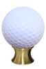 Gemstone Hardware, Golf Ball, Cabinet Knob, Satin Brass