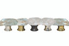 Gemstone Hardware, Crystal Quartz Natural Points, Cabinet Knob, Satin Brass - all finishes