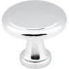 Elements, Gatsby/Kenner, 1 1/8" Round Knob, Polished Chrome