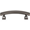 Elements, Hadly, 3" Curved Bar Pull, Brushed Pewter - alternate view 2