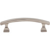 Elements, Hadly, 3" Curved Bar Pull, Satin Nickel - alternate view 1