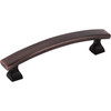 Elements, Hadly, 3 3/4" (96mm) Curved Bar Pull, Brushed Oil Rubbed Bronze