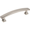 Elements, Hadly, 3 3/4" (96mm) Curved Bar Pull, Satin Nickel