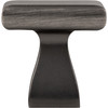 Elements, Hadly, 1" Square Knob, Brushed Pewter - alternate view 2