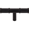 Top Knobs, Garrison, Burnham, 3" Pull Knob, Flat Black