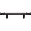 Top Knobs, Garrison, Burnham, 3 3/4" (96mm) Bar Pull, Flat Black