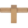 Jeffrey Alexander, Larkin 3, 2 3/8" Knurled Pull Knob, Satin Bronze - alt image 1