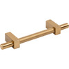 Jeffrey Alexander, Larkin 3, 3 3/4" (96mm) Bar Pull with Knurled Center, Satin Bronze - alt image 2