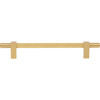 Jeffrey Alexander, Larkin 3, 6 5/16" (160mm) Bar Pull with Knurled Center, Brushed Gold - alt image 4