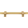 Jeffrey Alexander, Larkin 4, 3 3/4" (96mm) Bar Pull with Knurled Ends, Brushed Gold - alt image 3