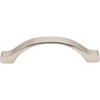 Elements, Seaver, 3 3/4" (96mm) Curved Pull, Satin Nickel - alternate view