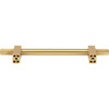 Jeffrey Alexander, Larkin 4, 5 1/16" (128mm) Bar Pull with Knurled Ends, Brushed Gold - alt image 3