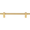 Jeffrey Alexander, Larkin 4, 6 5/16" (160mm) Bar Pull with Knurled Ends, Brushed Gold - alt image 1