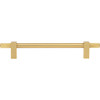 Jeffrey Alexander, Larkin 4, 6 5/16" (160mm) Bar Pull with Knurled Ends, Brushed Gold - alt image 4