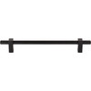 Jeffrey Alexander, Larkin 4, 7 9/16" (192mm) Bar Pull with Knurled Ends, Matte Black - alt image 1